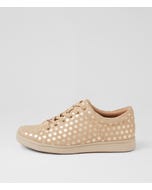 Delilah Xf Beige Polkadots Leather Sneakers