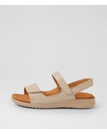 Benji Xw Almond Almond Leather Sandals