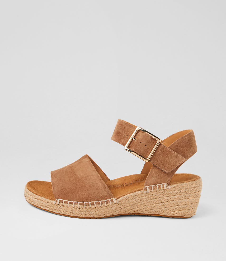 Kraig Xf Light Choc Suede Wedges