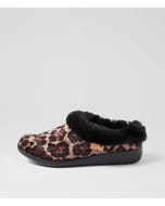 Fifi Xw Leopard Velvet Slippers