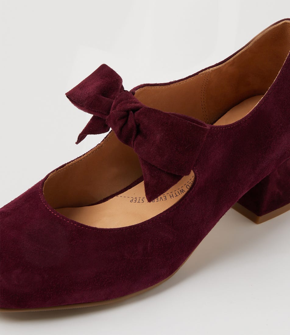 maroon dress shoes for women Allegra K Women's Pointy Toe Slip on Plaid Printing Closed Toe Chunky Heel Burgundy Pumps 5 M US Enjoy relaxed sophistication with the Croydon Burgundy Suede Dress Shoes Shop Burgundy Leather Brogue Oxford