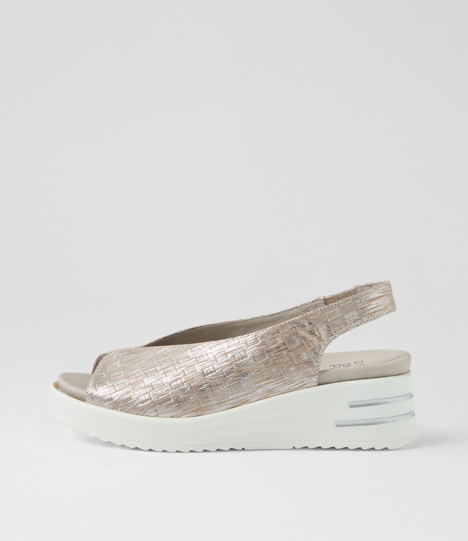 Stowe Xw Argento Sparks Leather Sandals