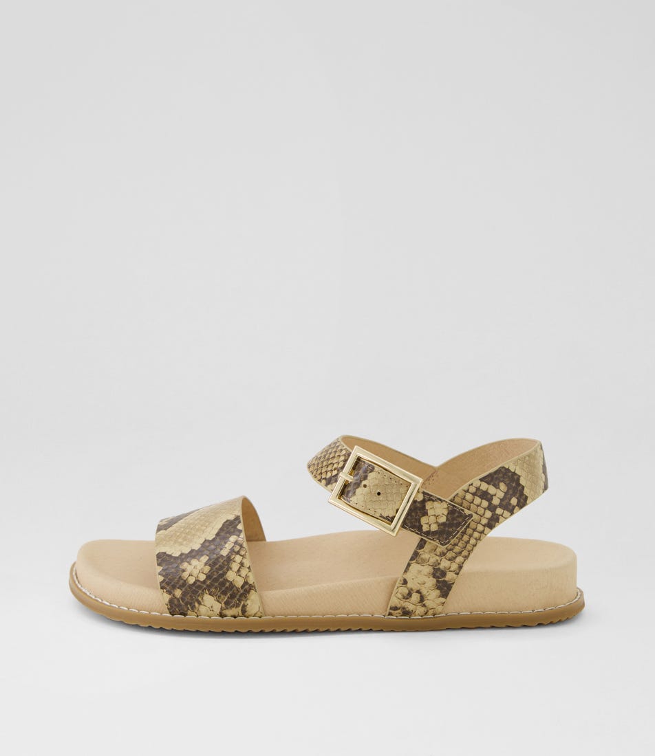 Hammil W Camel Choc Leather Sandals