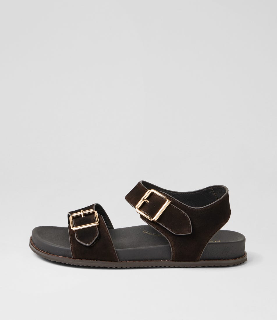 Hastice W Choc Suede Sandals