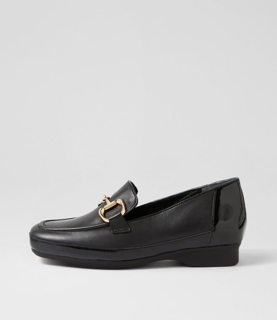 Frona Xf Black Patent Leather Loafers