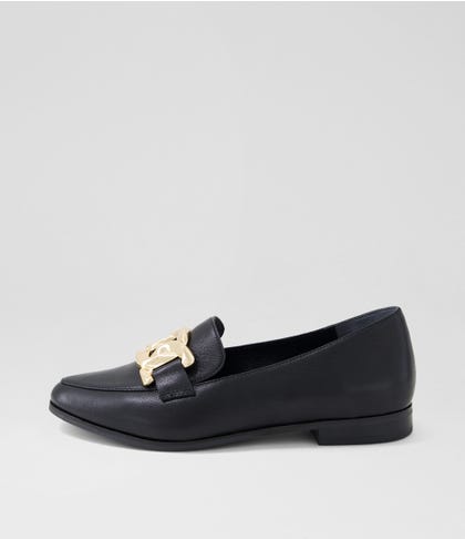 Oncho Xf Black Leather Loafers