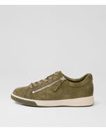Aito Xf Khaki Suede Sneakers