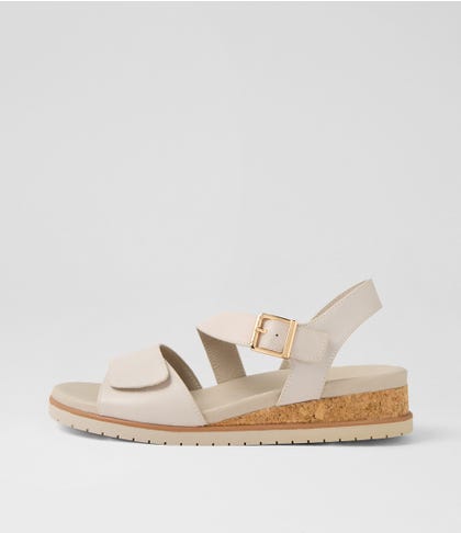Vamsy W Almond Leather Sandals