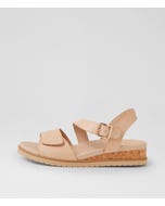 Vamsy W Camel Leather Sandals