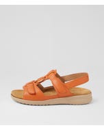 Brisa Xw Orange Almond Leather Sandals