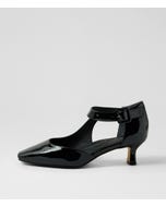 Okies Xw Black Patent Leather Heels