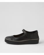 Zufan W Black Leather Sneakers