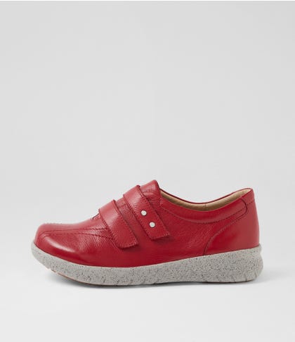 Sonnye Xf Dark Red Leather Sneakers