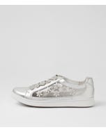 Desha Xw Silver Jewels Leather Sneakers