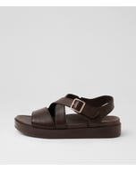 Glynice W Choc Leather Sandals
