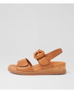 Vatch W Tan Leather Sandals
