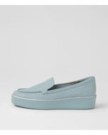 Zeelie W Denim Leather Flat Shoes