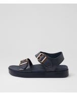 Graspie W Navy Leather Sandals