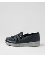 Salma Xw Ink Leather Flat Shoes