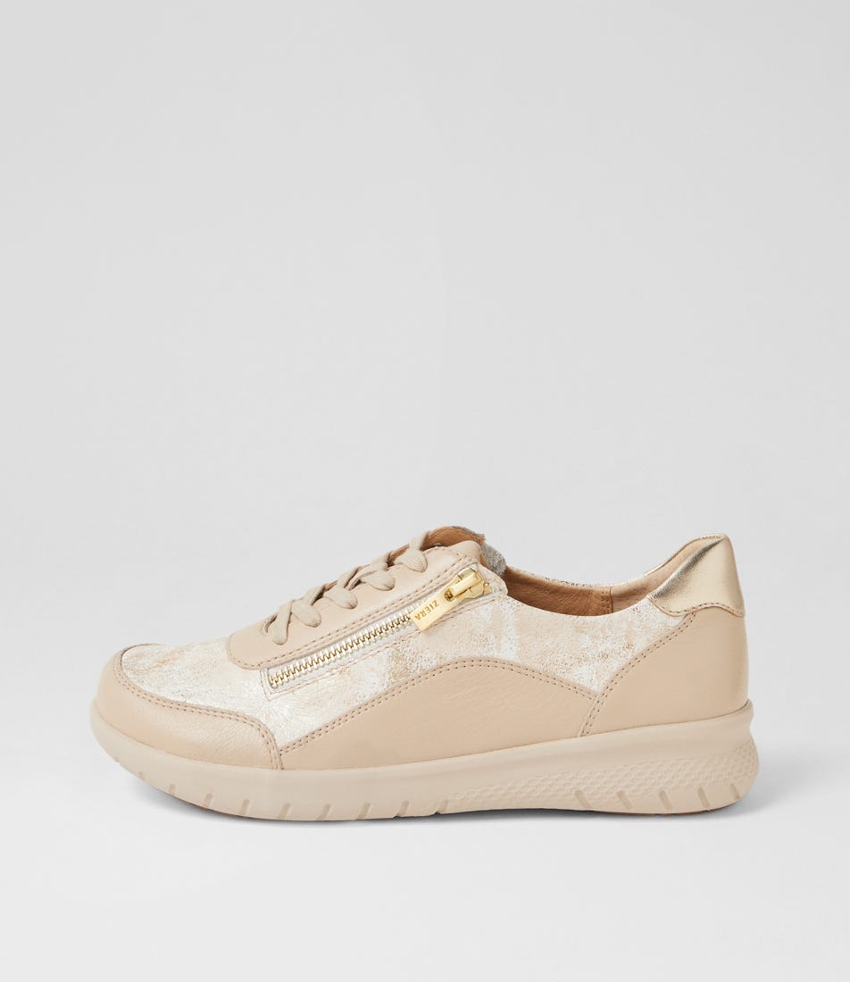 Spela Xw Almond Fireworks Leather Sneakers