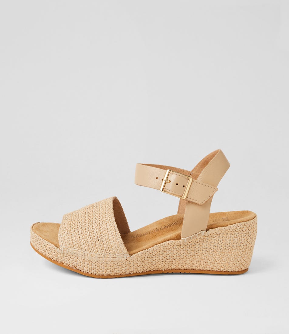Keeve Xw Natural Fabric Sandals