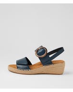 Kulies Xw Navy Leather Sandals