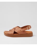Geloe W Tan Leather Sandals