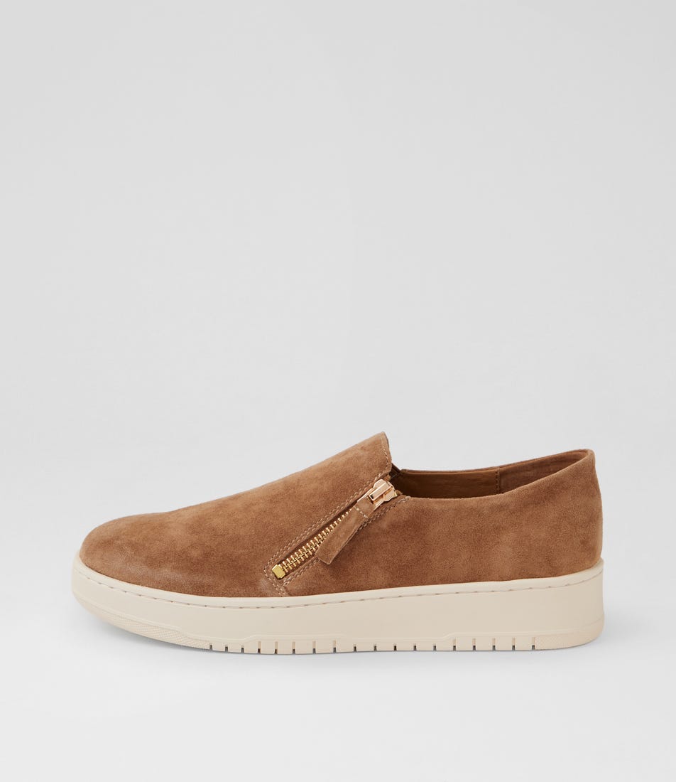 Homne Xw Light Choc Vanilla Suede Flat Shoes