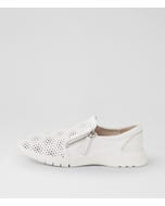Prence Xw White Leather Flat Shoes