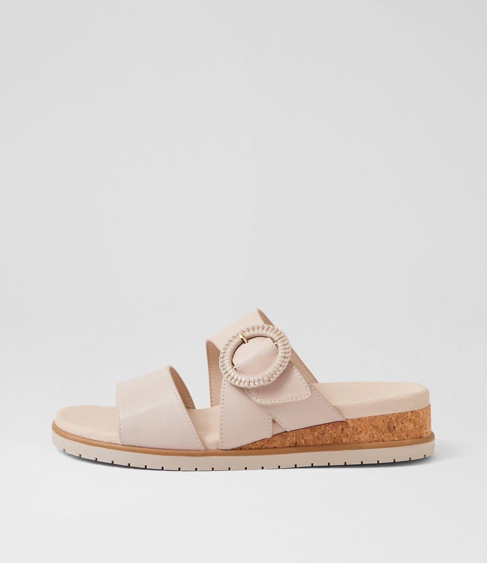Vatha W Almond Leather Sandals