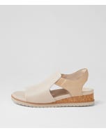 Vibbie W Almond Camel Leather Sandals