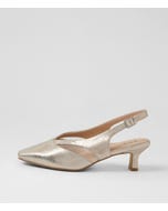 Osgood Xw Argento Shimmer Leather Mesh Heels