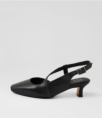 Orello Xw Black Leather Heels