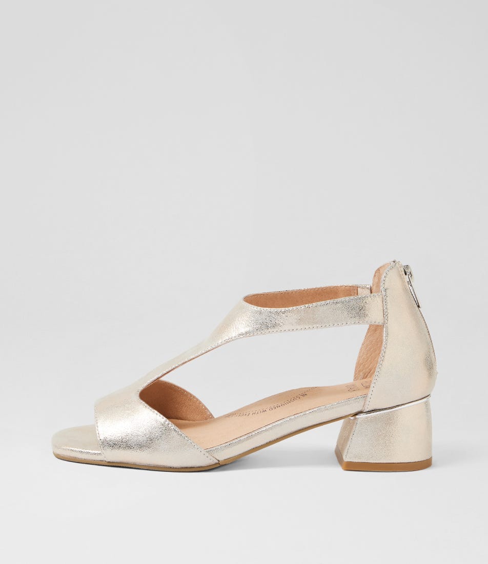 Cebbies W Argento Shimmer Leather Sandals