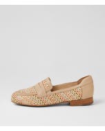 Delroy W Natural Bright Multi Raffia Loafers