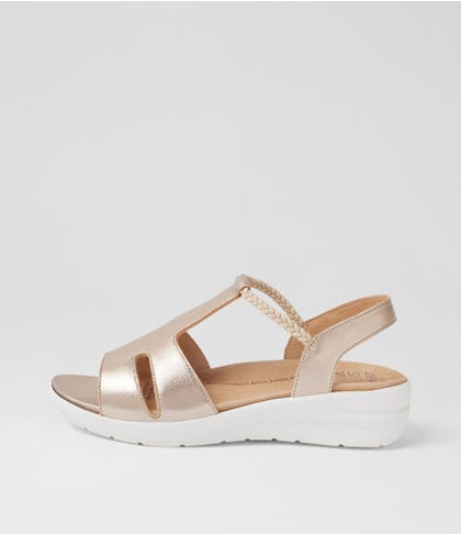 Novol Xw Platino White Leather Sandals