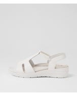 Novol Xw White Leather Sandals
