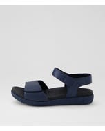 Rikko Xw Navy Leather Sandals