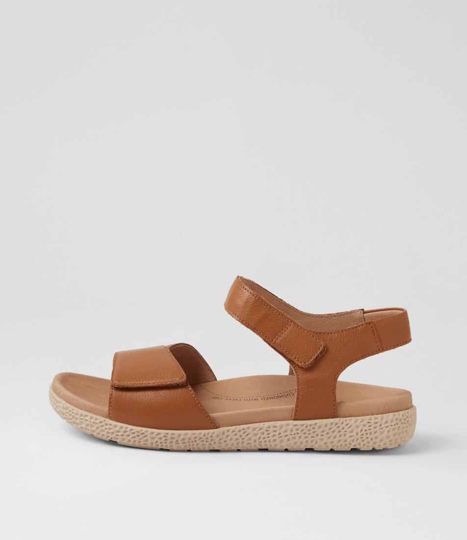 Rikko Xw Dark Tan Milk Leather Sandals