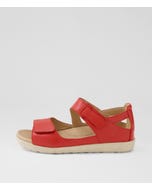 Royde Xw Red Milk Leather Sandals