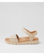 Angiela Xw Milk Ivory Lizard Leather Sandals