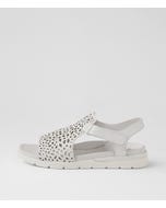 Ascotch Xw White Leather Sandals