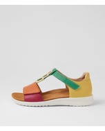 Briel Xw Bright Multi Leather Sandals