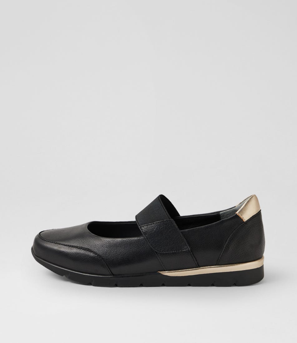 Jebba Xw Black Pale Gold Multi Mary Janes