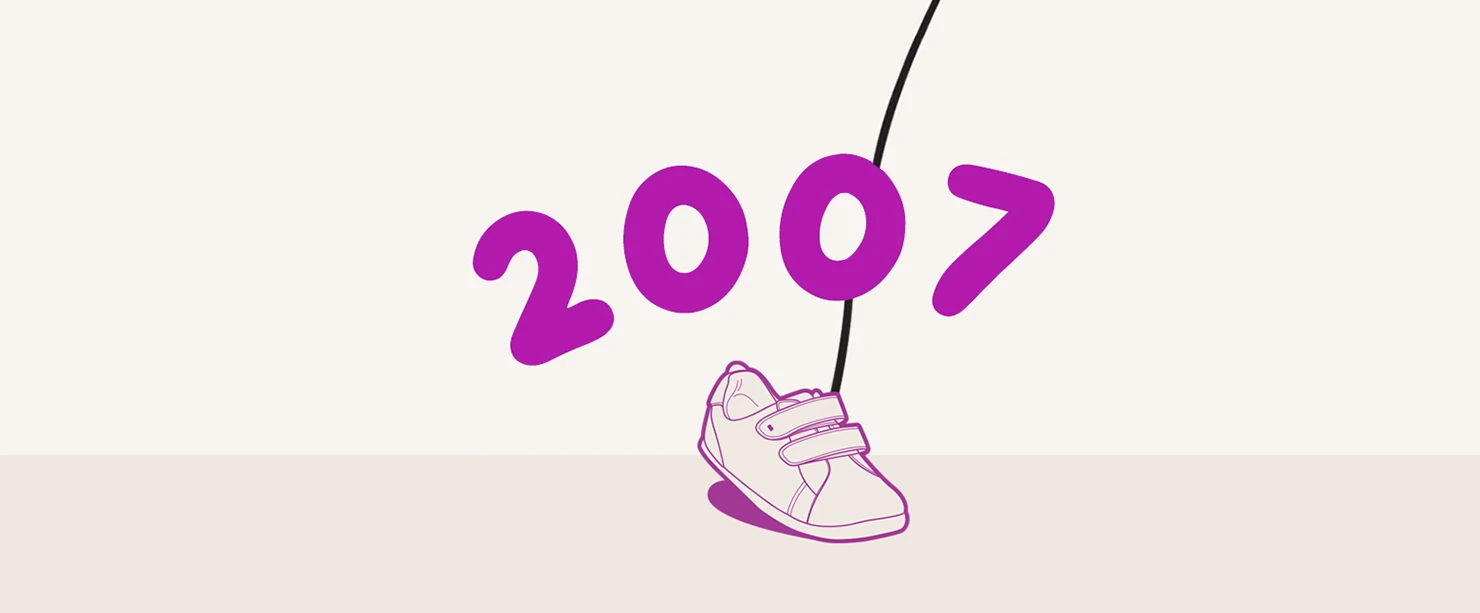 Growing with You: Introducing Step Up and I-Walk In 2007, Bobux introduced Step Up for first walkers and I-Walk for toddlers, offering the perfect balance of flexibility and durability.